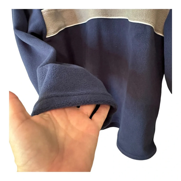 🔹5/$25🔹 SHEIN NEW Womens Blue Quarter Zip Fleece Long Sleeve Sweatshirt. Medium - Picture 4 of 9